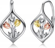 стильные и элегантные серьги winnicaca из стерлингового серебра с защелкой для женщин логотип