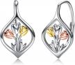 stylish and elegant winnicaca sterling silver leverback earrings for women logo