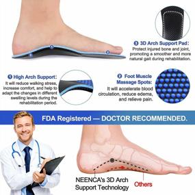 img 3 attached to Neenca Professional Arch Support Insoles: Plantar Fasciitis & Foot Pain Relief For Men & Women!