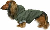 highland dog jacket and raincoat - water-repellent, windproof, and harness-friendly winter dog coat and stylish dog raincoat with adjustable drawstrings, optional hood, premium gunmetal hardware, and back pocket by django logo
