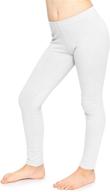 stretch comfort cotton footless leggings girls' clothing : leggings logo