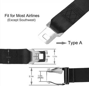 img 2 attached to Flexible Aircraft Seat Belt Extension For A Relaxed Flight Experience, Compatible With Airlines (Excluding Southwest Airlines)