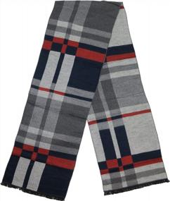 img 3 attached to Stay Warm And Fashionable With Debra Weitzner Men'S Cashmere Feel Scarf In 12 Prints
