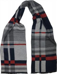 img 2 attached to Stay Warm And Fashionable With Debra Weitzner Men'S Cashmere Feel Scarf In 12 Prints