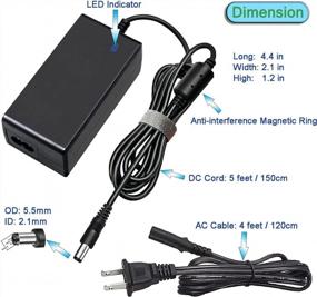 img 3 attached to 24V 2.5A 60W AC/DC Power Supply Adapter With 5.5 X 2.1 And 5.5 X 2.5 Male DC Plug Connector, Compatible With 0-2.5 Amp / 2500Ma 24 Volt Devices