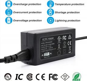 img 2 attached to 24V 2.5A 60W AC/DC Power Supply Adapter With 5.5 X 2.1 And 5.5 X 2.5 Male DC Plug Connector, Compatible With 0-2.5 Amp / 2500Ma 24 Volt Devices