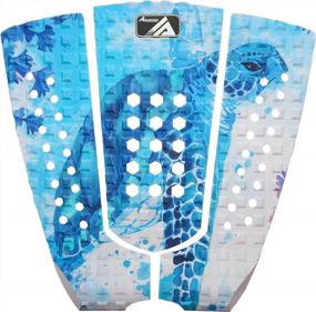 img 4 attached to Professional 3-Piece Surfboard Traction Pad Set With 3M Adhesive - Perfect For All Types Of Boards: Surfboards, Shortboards, Longboards, Skimboards - Available In Multiple Colors