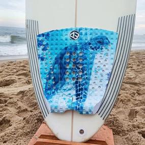 img 3 attached to Professional 3-Piece Surfboard Traction Pad Set With 3M Adhesive - Perfect For All Types Of Boards: Surfboards, Shortboards, Longboards, Skimboards - Available In Multiple Colors