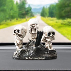 img 4 attached to Cool Vintage Skeleton Car Air Fresheners - A Unique Gift For Dad On His Birthday Or Father'S Day!