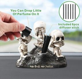 img 2 attached to Cool Vintage Skeleton Car Air Fresheners - A Unique Gift For Dad On His Birthday Or Father'S Day!