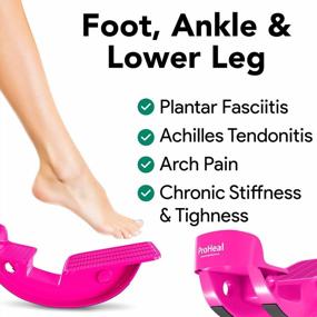 img 2 attached to ProHeal Achilles Tendonitis Relief Foot Rocker - Calf Stretcher With Spiked Ball Massager - Calf, Foot, Heel, And Ankle Stretcher For Plantar Fasciitis - Lower Leg Pain Relief