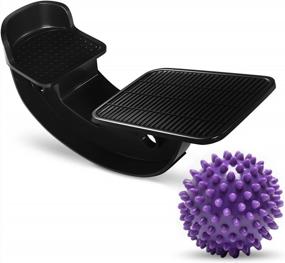 img 4 attached to ProHeal Achilles Tendonitis Relief Foot Rocker - Calf Stretcher With Spiked Ball Massager - Calf, Foot, Heel, And Ankle Stretcher For Plantar Fasciitis - Lower Leg Pain Relief