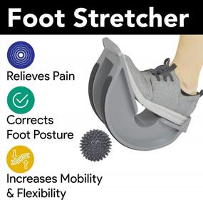 img 3 attached to ProHeal Achilles Tendonitis Relief Foot Rocker - Calf Stretcher With Spiked Ball Massager - Calf, Foot, Heel, And Ankle Stretcher For Plantar Fasciitis - Lower Leg Pain Relief