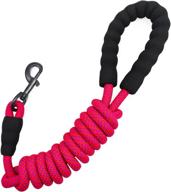 🐾 mycicy 7ft heavy duty rope dog leash: strong braided lead for medium large dogs - comfortable padded handle, 1/2 inch thickness logo