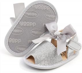 img 4 attached to Soft Sole Baby Sandals For Boys And Girls - Perfect For Summer And First Steps On The Beach