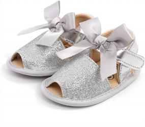 img 1 attached to Soft Sole Baby Sandals For Boys And Girls - Perfect For Summer And First Steps On The Beach