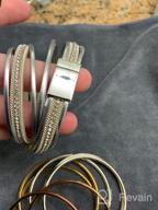 img 1 attached to Rock The Look With Fesciory'S Boho Leopard Leather Wrap Bracelets For Women review by Cedric Fam