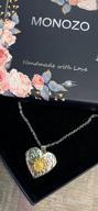 img 1 attached to Sunflower Necklace Pictures Picture Daughter review by Kelly Slevira