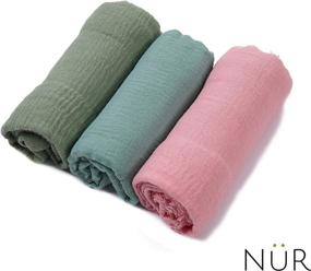 img 3 attached to NUR Premium Cotton Scarf Classics Women's Accessories at Scarves & Wraps