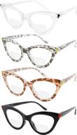 👓 eyekepper set of 4 stylish women's bifocal reading glasses - fashionable bifocal readers logo