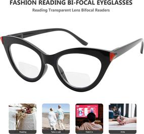 img 1 attached to 👓 Eyekepper Set of 4 Stylish Women's Bifocal Reading Glasses - Fashionable Bifocal Readers