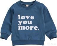 💕 adorable toddler baby boy girl crewneck sweatshirt - love you more shirt for valentine's day logo