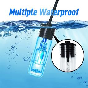 img 2 attached to 🐠 3W Mini Aquarium Lamp with Timer - Submersible Green Light for Filter Area, Ideal for 5-55 Gallon Fish Tank, Pond Water Clarifier