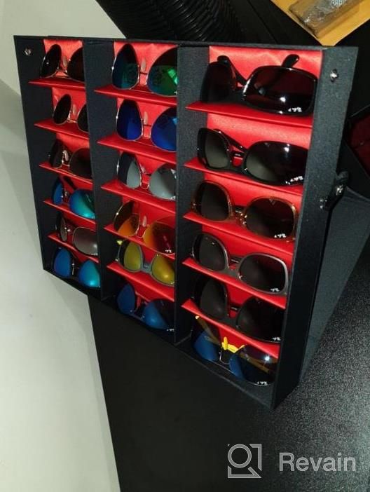 img 1 attached to Multi-Functional 18 Grid Storage Box In 3 Chic Colors - Ideal For Organizing And Displaying Eyeglasses, Sunglasses, And Jewelry review by Jeff Dawson