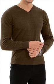 img 3 attached to Stay Stylish And Comfortable With YTD Men'S Slim Fit V-Neck Sweaters