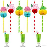 hawaii honeycomb straws decorations tropical логотип