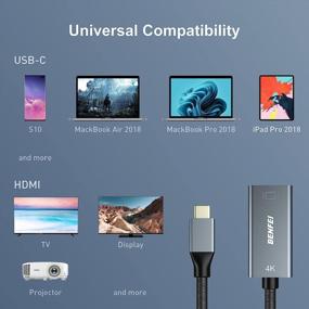 img 2 attached to 4K@60Hz USB C to HDMI Adapter – Benfei USB Type-C to HDMI Adapter [Thunderbolt 3 Compatible] for MacBook Pro 2019/2018/2017, MacBook Air/iPad Pro 2018, Samsung Galaxy S10/S9 & More