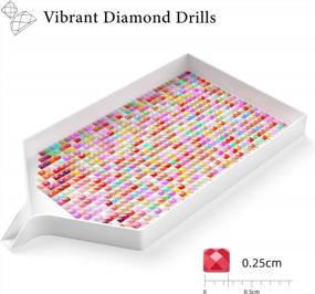 img 1 attached to Создайте потрясающее искусство с 89000 частей сверкающих бусин: набор для алмазной живописи ARTDOT.