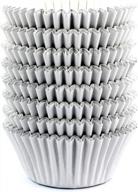 198-pack eoonfirst light gray foil metallic cupcake liners - baking muffin paper cups for impressive results логотип