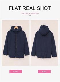 img 2 attached to 🧥 Dokotoo Women's Oversized Windbreaker with Drawstring - Clothing for Coats, Jackets & Vests