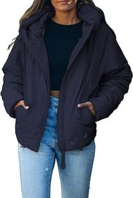 img 4 attached to 🧥 Dokotoo Women's Oversized Windbreaker with Drawstring - Clothing for Coats, Jackets & Vests