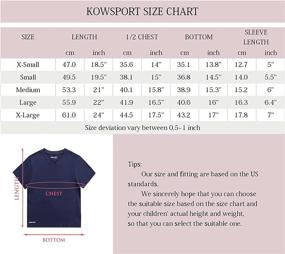 img 1 attached to KOWSPORT T Shirt Classic V Neck Girls Boys' Clothing at Tops, Tees & Shirts