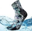meikan waterproof hiking socks, unisex printed breathable trekking and wading socks - 100% water resistant, 1 pair logo
