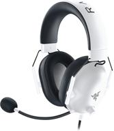 immerse in gaming world with razer blackshark v2 x: 7.1 surround sound, 50mm drivers, memory foam cushion - compatible with pc, mac, console, and mobile devices - white edition logo