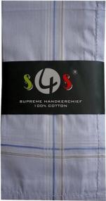 img 3 attached to 🧣 Cotton Supreme Handkerchiefs: Premium Men's Accessories in the S4S Collection