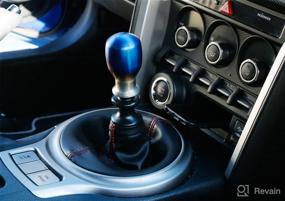 img 1 attached to 🔥 iJDMTOY Burnt Titanium Finish JDM Drop Shape Shift Knob for Universal Fit in Most Car Models with 4, 5, 6 Speed Manual or Automatic Transmission, etc.