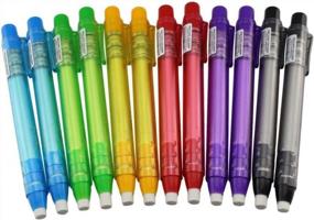 img 4 attached to 12 Pack Portable Pen-Style Mechanical Erasers - Perfect Gift For Artists & Students!