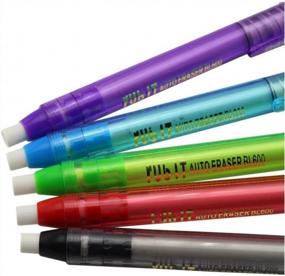 img 2 attached to 12 Pack Portable Pen-Style Mechanical Erasers - Perfect Gift For Artists & Students!