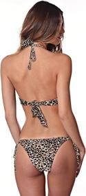 img 1 attached to RELLECIGA Womens Keyhole Halter Bikini Women's Clothing ~ Swimsuits & Cover Ups