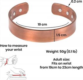 img 2 attached to Copper Bracelet For Men + Handmade Antique Copper Bracelets For Men And Women Natural Relief For Joint Pain And Arthritis