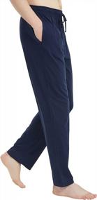 img 1 attached to 👖 U2SKIIN Men's Soft Lightweight Lounge Pants with Pockets - Comfortable Sleep PJ Bottoms for Men