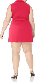 img 1 attached to 🌟 Stunning Star Vixen Plus Size Sleeveless Fauxwrap Dresses: Perfect Women's Clothing for Any Occasion