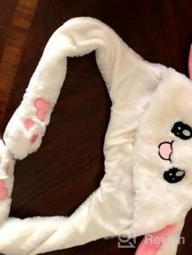 img 5 attached to Симпатичная серая кроличья шапка с торчащими ушами - идеальный подарок для детей от Topwon!
