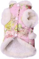 🐶 nacoco peony dog costume: new year tang dynasty dress for schnauzer, teddy, and french bulldog (size s, pink) логотип