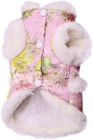 img 4 attached to 🐶 NACOCO Peony Dog Costume: New Year Tang Dynasty Dress for Schnauzer, Teddy, and French Bulldog (Size S, Pink)