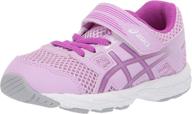 🏃 asics contend running cameo little girls' shoes: enhance athletic performance with style logo